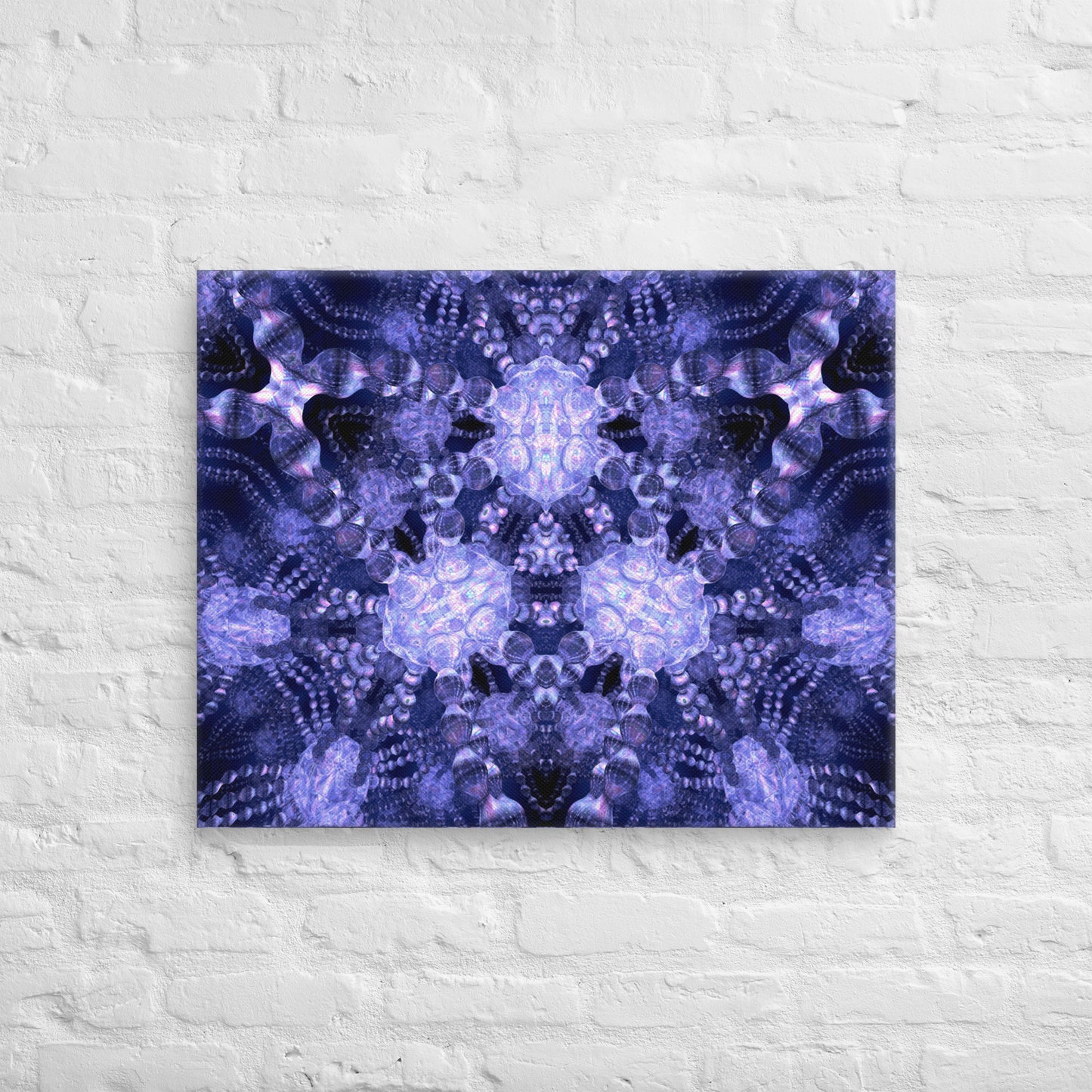 Pixelated Cellular Strands - Canvas