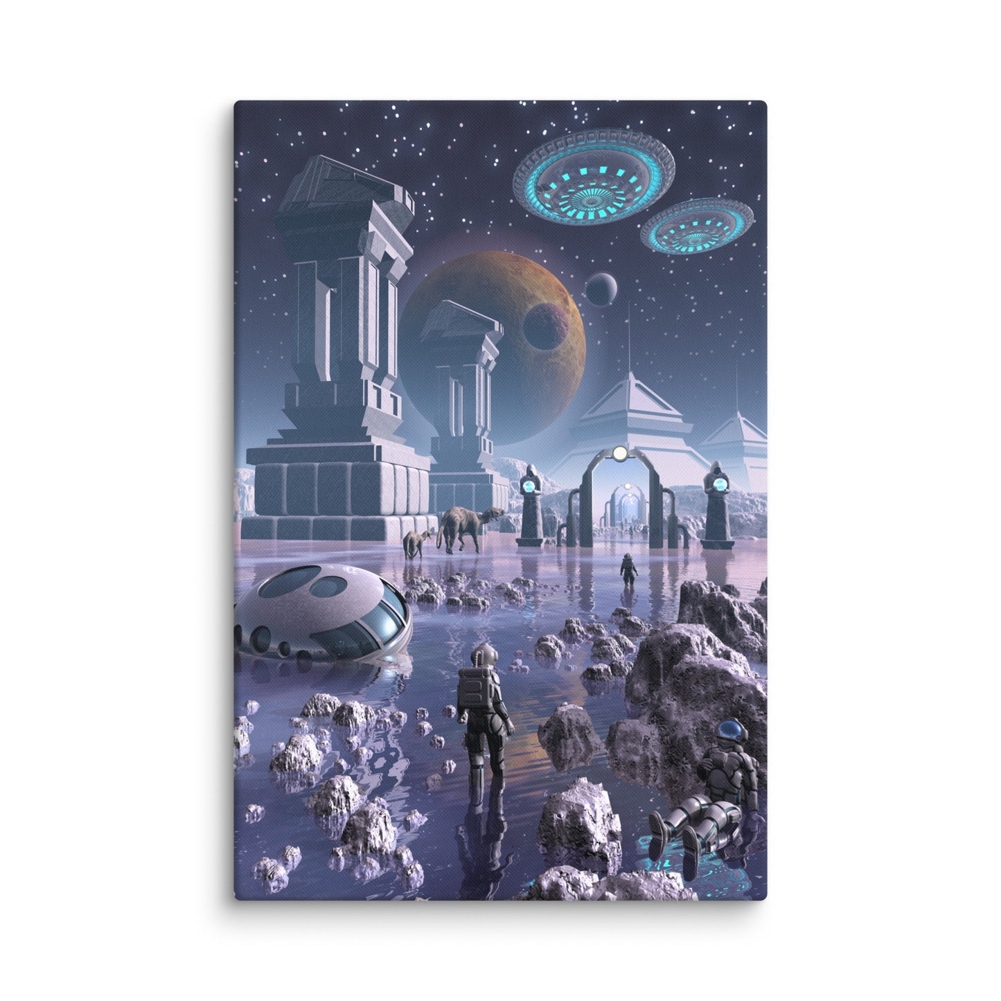 Celestial Confluence - Canvas